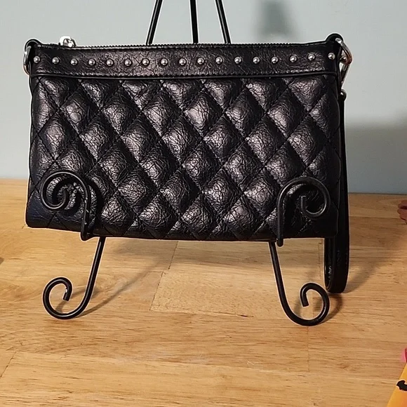 (12) Brand New Unbranded Black Faux Leather Large Wristlet 6 1/2" X 9" - Picture 2 of 5